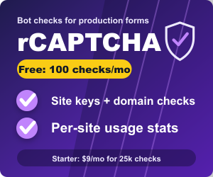 rCaptcha: Stop bots. Keep humans moving.